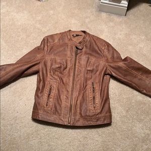 Brown bomber jacket
